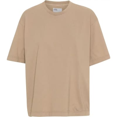 Dames-T-shirt Colorful Standard Organic oversized honey beige