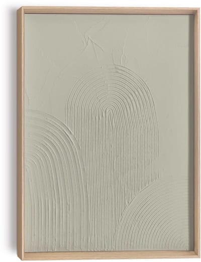 Schilderij 3D Art Bogen - groen - 40 x 30 - Hout - REINDERS
