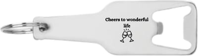 Akyol - cheers to wonderful life flesopener - Quotes - familie vrienden - cadeau - 105 x 25mm