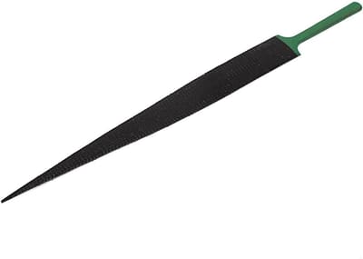 Hout rasp vijl - Platte rasp - Houtbewerking precisie - Dubbelzijdig ontwerp - 25 cm lengte - Zwart groen
