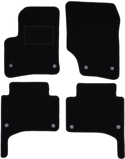 Zwarte veloursmatten voor: Volkswagen Touareg I SUV (2002-2010)