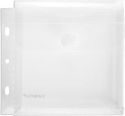 Enveloptas Foldersys CD PP transp 3 gaats + expansievouw Cd Balg Velcro Oms.+Perfo.
