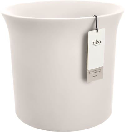 Elho June Tulip 40 - UV-bestendig en Kleurvaste Bloempot - Binnen & Buiten - Ø 39 x H 39 cm - Linen white