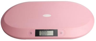 Elektronische Babyweegschaal - Digitale Gewichtsmaat - Baby Gewicht Meten - Nulfunctie & Vergrendeling - Tot 20 Kg - Wit