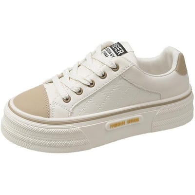 Witte Schoenen voor Dames Plateauschoenen Dames Sneakers Ademend Zachte Zool Dames Casual Sportschoenen Stijlvolle Eenvoud Tennis 35 white