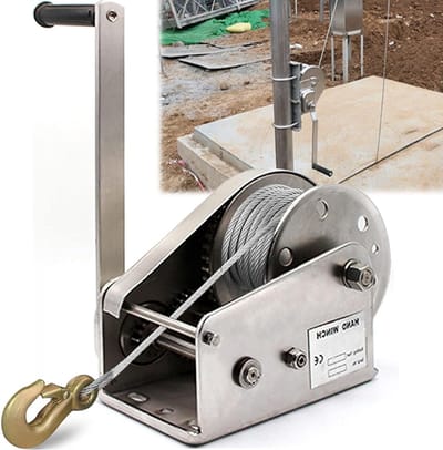 Handlier - Zware Lier - Tillen en slepen - Tweeweg zelfborgend - 2600 lbs capaciteit - Zilver