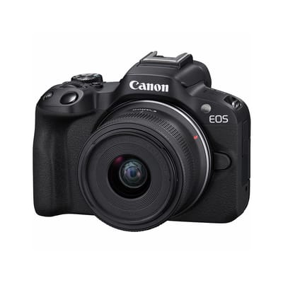 Canon EOS R50 WIT + RF-S 18-45 IS STM - Systeemcamera - 24.2 MP - 4K Video - Kantelbaar touchscreen - Inclusief standaard zoomlens