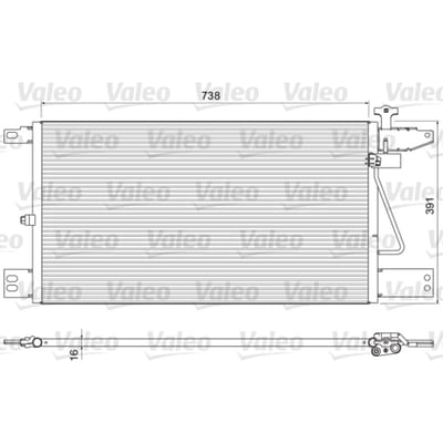 Condensator, airconditioning VALEO 815065