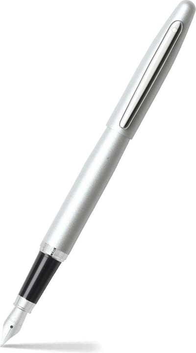 Sheaffer vulpen - VFM - zwart en zilver met chroom - penpunt M - schrijfkleur zwart - SF-E0940053
