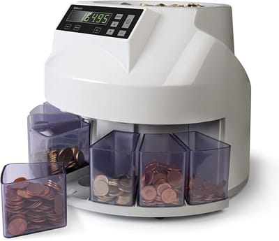 Muntenteller & Sorteerder Euro – 220 Munten/min – Professionele Munttelmachine met Batchfunctie