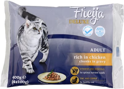 Freija maaltijdzakjes Deluxe 3x4 x 100 gram | kip