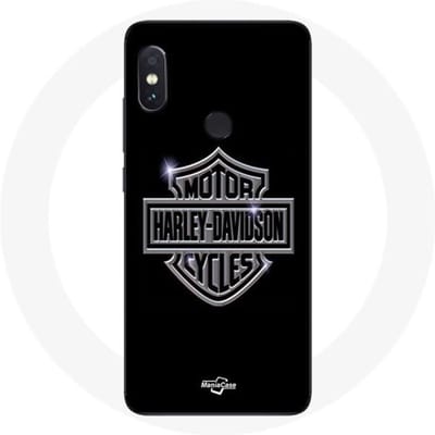 Coque - Harley Davidson - Xiaomi Redmi Note 5 Pro - Noir - Logo - Rigide