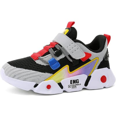 Baskets tendance pour enfants, chaussures de course, de sport, respirantes, légères et décontractées, idéales pour l'école et la marche. 39 black