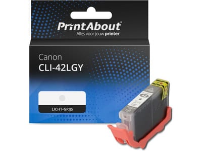 PrintAbout huismerk Inktcartridge CLI-42LGY Licht-grijs Geschikt voor Canon