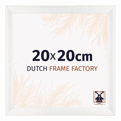 Fotolijst 20x20 cm - MDF - Wit Geveegd - Praag