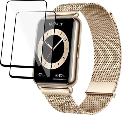 2x Screenprotector geschikt voor Huawei Watch Fit 2 - Folie Screen Protector geschikt voor Huawei Fit 2