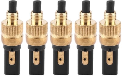 Dailygoods - Koppelingspedaalschakelaar - Achterlicht - 5 Stuks - Geschikt voor Motorfiets - Hoogwaardige Koper - Betrouwbare Schakelaars