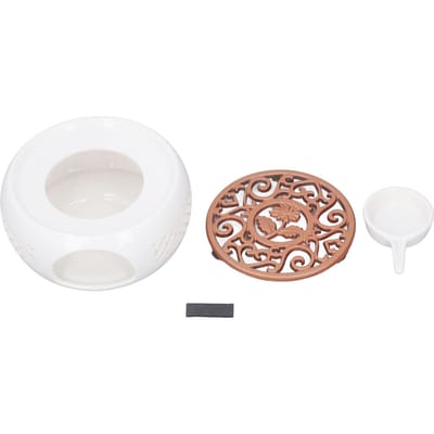 Keramische Theepotwarmer Uitgeholde Pad Concave Bodem Praktische Multifunctionele Theepotverwarmer voor Familie brown