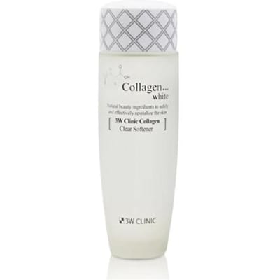 3W CLINIC Adoucissant transparent au collagène (toner) 150 ml, émulsion 150 ml (3 options) #SOFTENER
