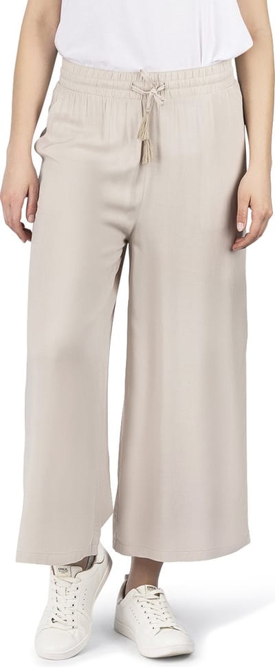 DENIMFY Dames Chino Broek DFKate regular/straight Beige M Volwassenen Palazzobroek / Zomerbroek dames