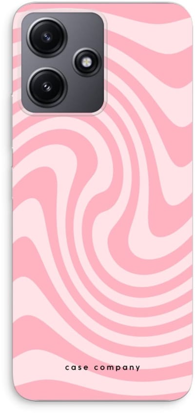 Case Company® - Hoesje geschikt voor Xiaomi Redmi 12 hoesje - Swirl Roos - Soft Cover Telefoonhoesje - Bescherming aan alle Kanten en Schermrand