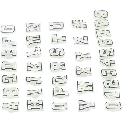 37PCS Décorations Lumineuses pour Chaussures à Trous Lettes de l'Alphabet Chiffres Forme Sandales Accessoires Vêtements