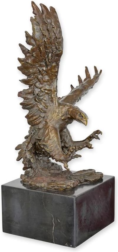 Adelaar - Bronzen beeld - Gedetailleerd & klassiek - 52 cm hoog