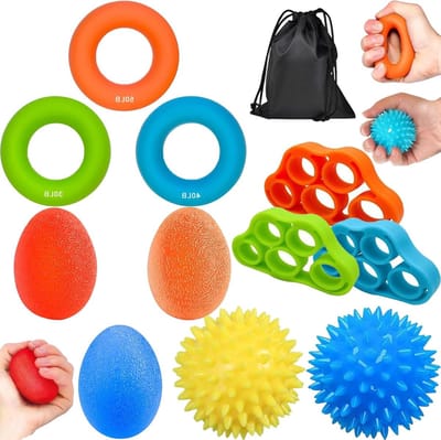 Handtrainer voor Vingers en Handen - Zachte Bal voor Therapie, Versterking van Grip, Stressverlichting en Osteoartritis Training