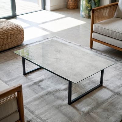 Coloray Tafelblad - Los Tafelblad - 120x80 cm - Grijs - Rechthoek Glazen Tafelblad - Glas Voor Tafelblad - Tafelblad Van Glas - Tafelblad Vierkant - Salontafel Blad woonkamerdecoratie