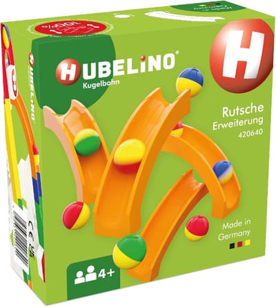 Knikkerbaan Uitbreidingsset Glijbaan (12-delig) - Compatibel met Bouwstenen