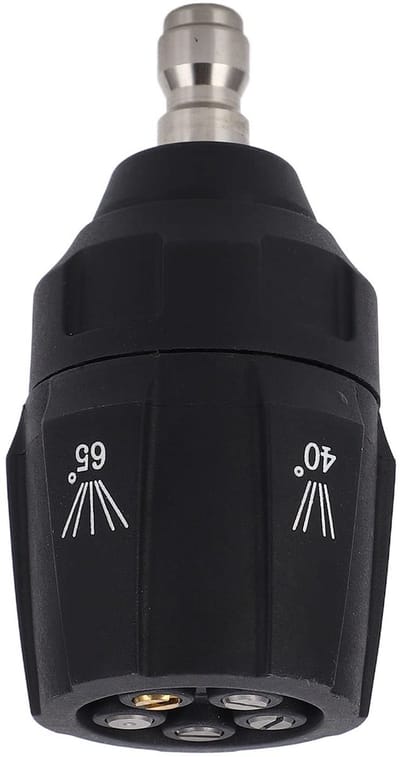 Dailygoods- Sproeikop Verstelbaar 360 Graden - Hogedrukreiniger Nozzle - Snelkoppeling 1/4 inch - Messing/roestvrij staal - Duurzaam - Geschikt voor landbouwmachines - Hogedrukreiniger Mondstuk