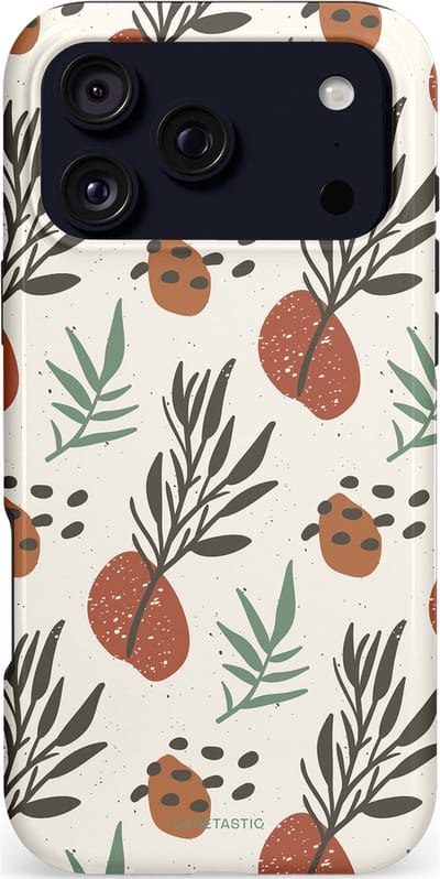 Casetastic hoesje geschikt voor Apple iPhone 17 Pro Max - MagSafe - Dubbellaagse bescherming - Zongetint - Fashion Case - Wit Lichtgrijs Taupe Terracotta
