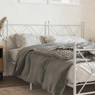 vidaXL - Vervangend - hoofdbord - 160 - cm - metaal - wit
