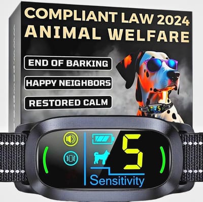 Antiblafband voor Honden - Veilig en Wetenschappelijk Ondersteund met AI Schorsdetectie - Geluid, Trilling en Combi Functies - Geschikt voor alle Honden