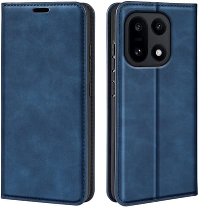 MobyDefend Hoesje - Geschikt voor OnePlus 15 - Luxe Wallet Bookcase (Magnetische Sluiting) - Blauw