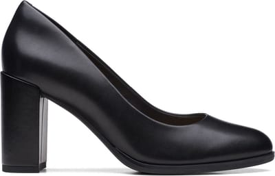 Clarks Freva 85 Court - dames pump - Zwart - maat 42 (EU) 8 (UK)