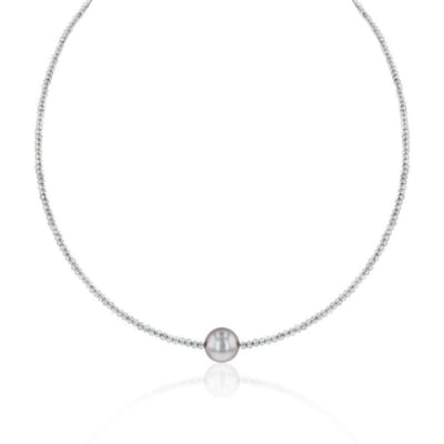 Luna-Pearls - 216.0780 - Ketting - 925/-Zilver met Tahiti gekweekte parel