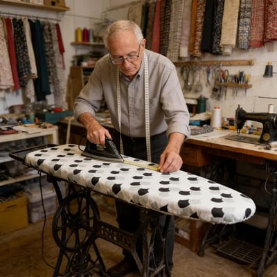 Strijkplankhoes met Vulling - Strijkplank Beschermer - Efficiënt Strijken - Warmte-isolerend Oppervlak - 120 x 41 cm - Meerkleurig