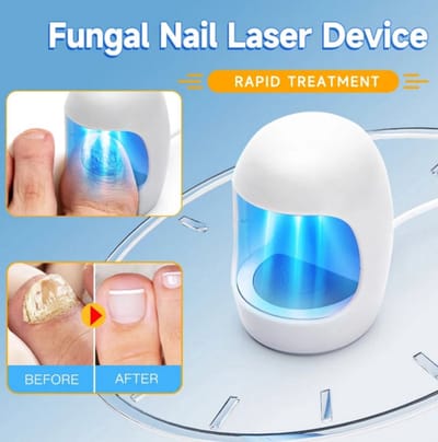 Nagelschimmelbehandelingsapparaat – LED Licht voor Beschadigde, Verkleurde en Dikke Teennagels & Vingernagels, Remedie tegen Nagelschimmelinfectie, Voetverzorging, Nagelverzorging, Antischimmel Behandeling
