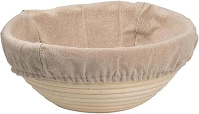 Rijsmand Brood - Gistmand Zuurdeeg - Brood Bakken - Handgemaakt Rotan - 20 x 8 cm - Natuurlijk