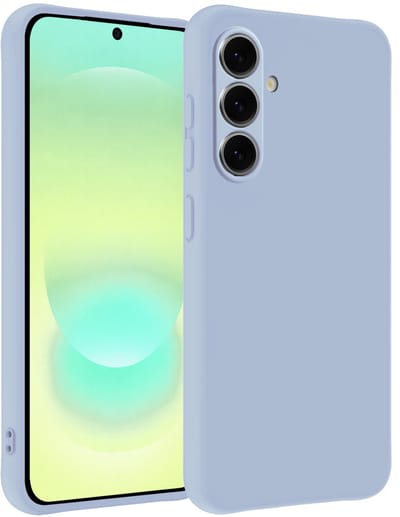 Hoesje - Geschikt voor Samsung Galaxy A37 - Sterk & Shockproof - Hoes Cover - Siliconen Case - Telefoonhoesjes - Lichtblauw