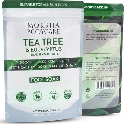 Voet Badzout met Tea Tree Oil - Exfoliërende Salts voor Voetverzorging en Ontspanning