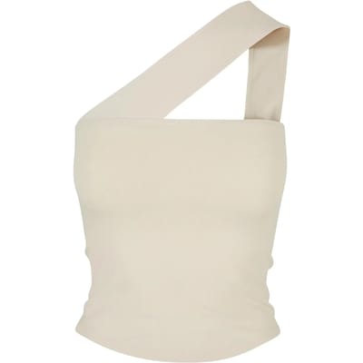 Urban Classics - One Strap Mouwloze top - S - Ivoorkleurig