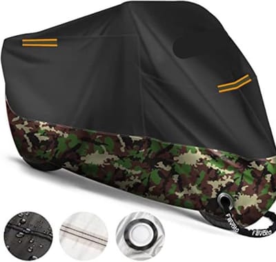 Velox Motorhoes Waterdicht Buiten - Scooterhoes Waterdicht - Zwart/Camouflage