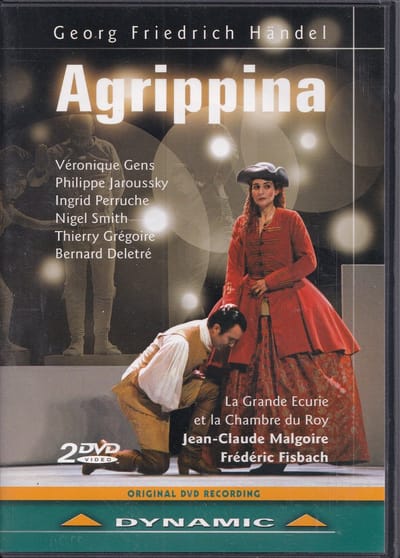 2DVD Agrippina - Georg Friedrich Händel - La Grande Ecurie et la Chambre du Roy o.l.v. Jean-Claude Malgoire
