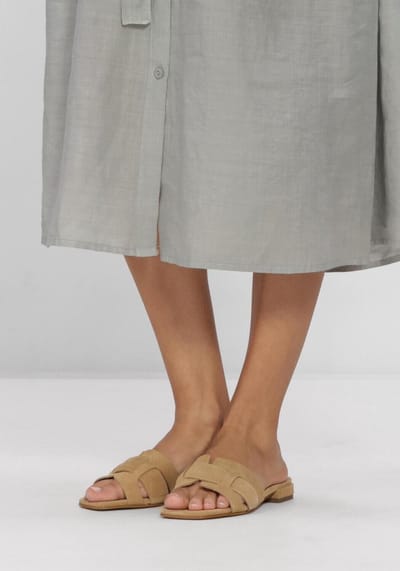 STEFANO LAURAN 24050 Slippers - Dames - Beige - Maat 36