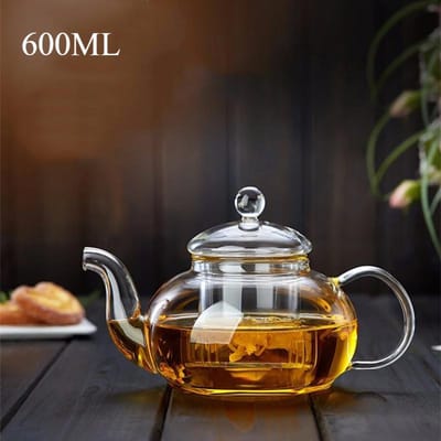 400ml-1600ml Hittebestendige Glazen Theepot Bloemenketel Kungfu Theeservies Set Thee Zeef Infuser Puer Oolong Gerst Pot Theeservies