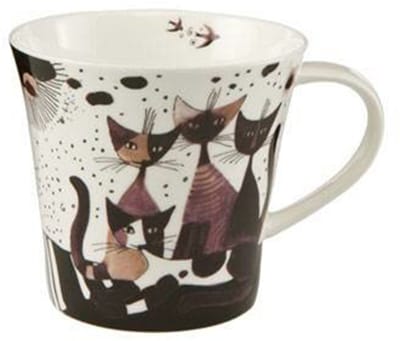 Goebel - Rosina Wachtmeister | Mok - Koffie/Thee Beker Matalda va a passeggio | Porselein - 350ml - 2 stuks