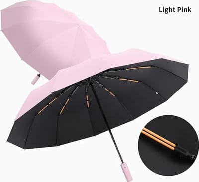 Nivard Moderne Stormparaplu - Opvouwbaar - Windproof Paraplu - Stormproef - Automatisch Uitklapbaar - Umbrella - Uitklapbaar - Roze