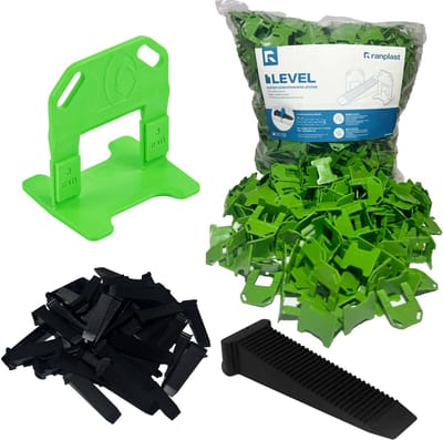 Tegel's nivelleringssysteem 3 mm: 500 clips + 100 wiggen